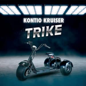 Kontio Motors Kruiser Trike Black 1,2 kWh akulla