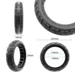 Sähköpotkulaudan täyskumirengas Xiaomi M365 - 8.5x2-6.1/B34 mitat