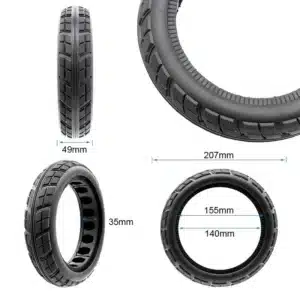 Sähköpotkulaudan täyskumirengas Xiaomi M365 - 8.5x2-6.1/B34 mitat