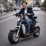 Ego Evo2 Sähköskootteri liikenteessä