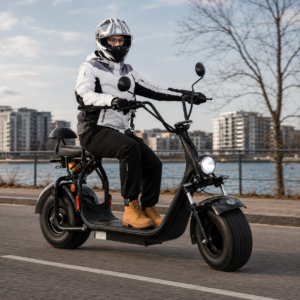 Kruiser Salvatore Black Sähköskootteri 25 km/h Skootterikauppa.com